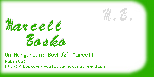 marcell bosko business card